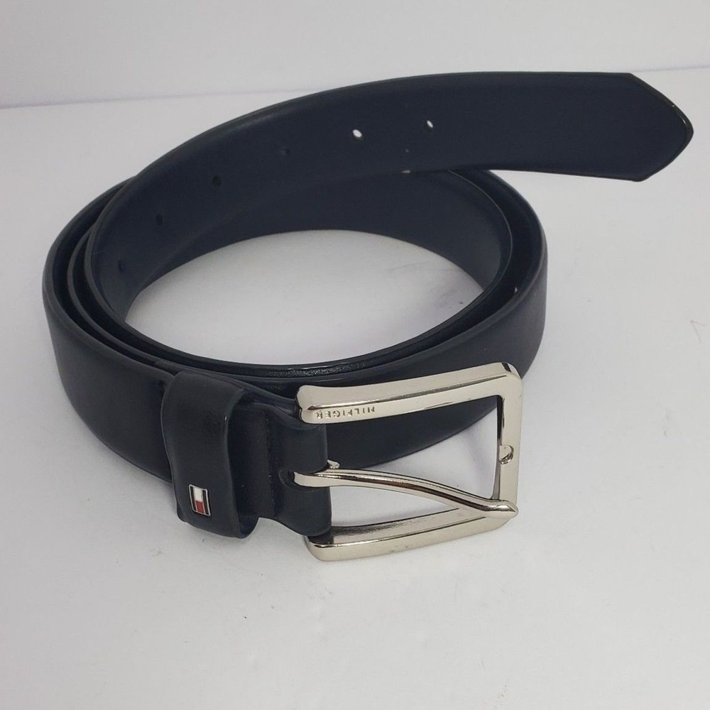 Tommy Hilfiger Leather  Belt  Size Large 38-40  Black